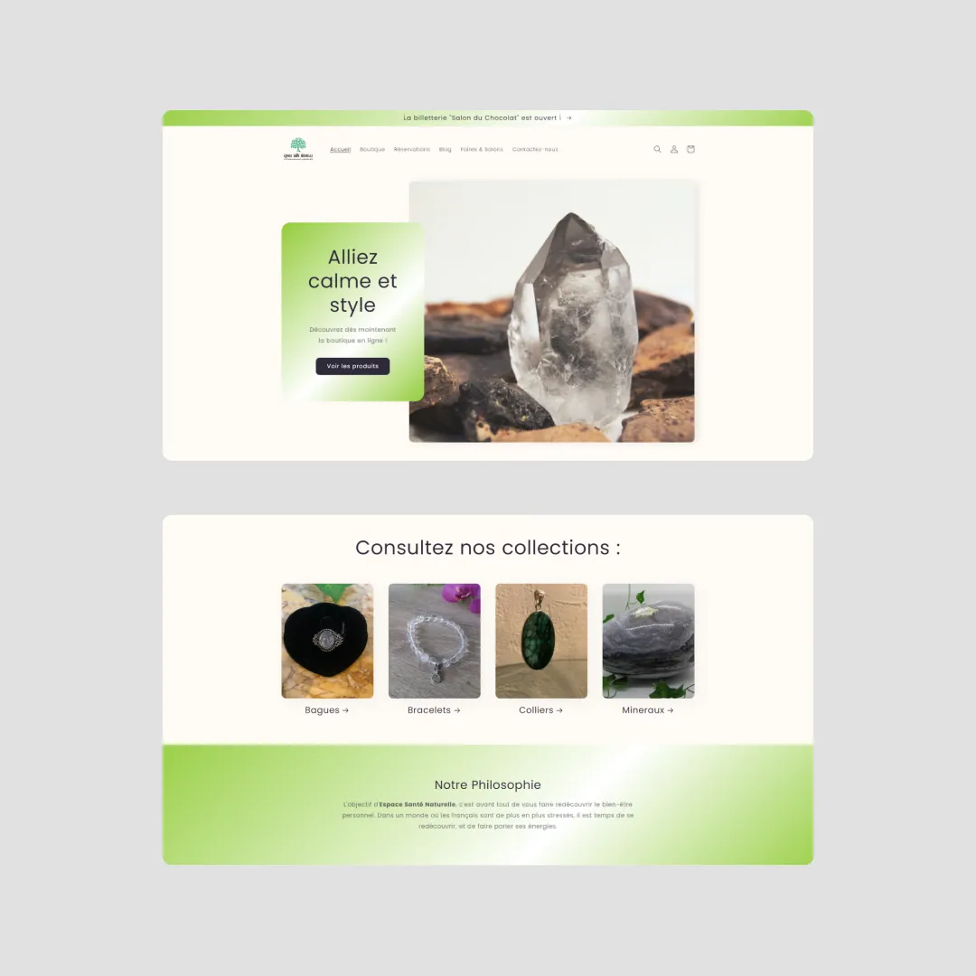 Post Instagram site Espace Santé Naturelle